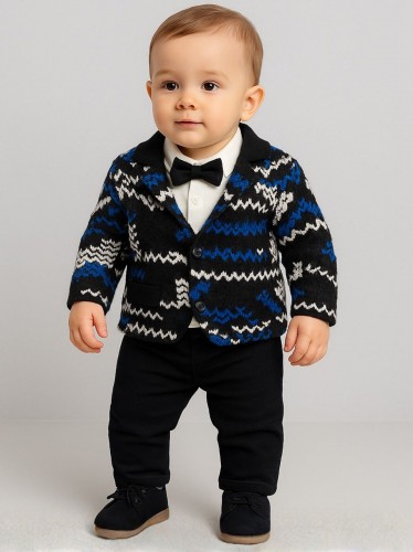 طقم بيبي 4 قطع لون كحلي و أسود