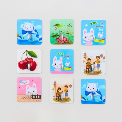 علاقة بشاكير لاصق قطعة واحدة ملونة