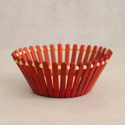 سلة خشب لاستعمالات مختلفة