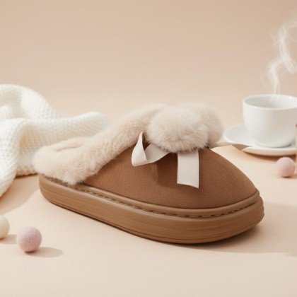 حفاية شتوية لون عسلي مع بيج