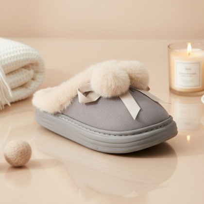 حفاية شتوية لون سكني مع بيج