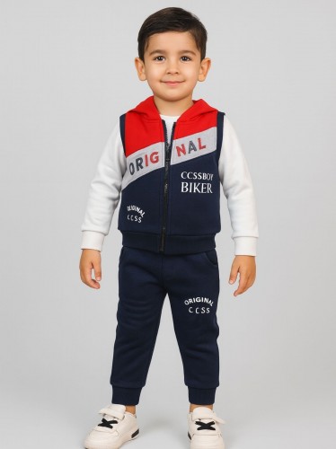 طقم 3 قطع بنطلون + بلوزة + فيزت