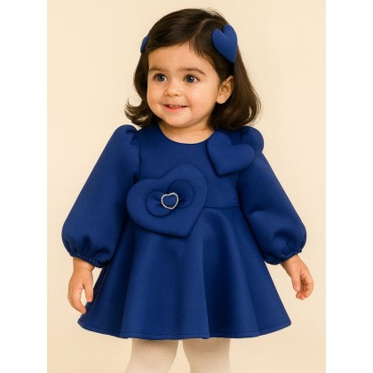 فستان بناتي لون أزرق