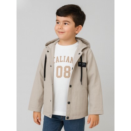 طقم بلوزة + جاكيت ولادي لون بيج