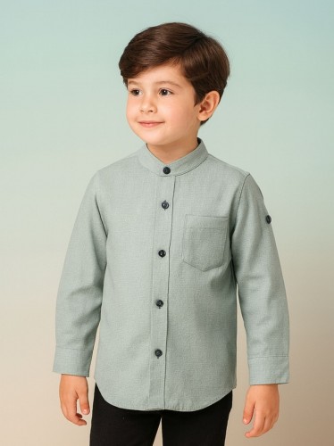 قميص ولادي لون اخضر