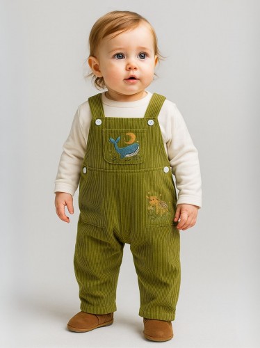 أفرهول ولادي + بلوزة لون زيتي