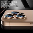 حماية عدسة كاميرا آيفون 11Pro Max/ 11 Pro قطعة واحدة لون ذهبي