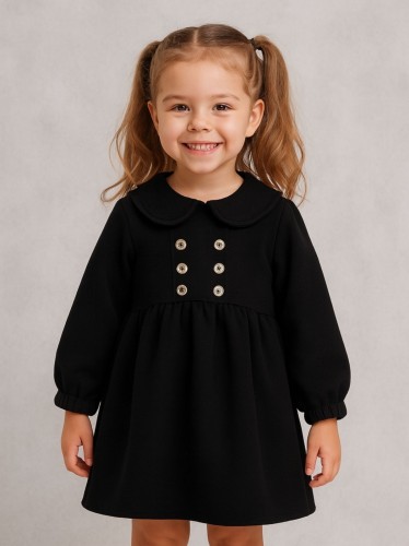 فستان بناتي لون أسود