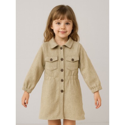 فستان بناتي لون أخضر