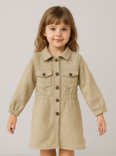 فستان بناتي لون أخضر