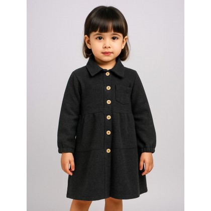 فستان بناتي لون أسود