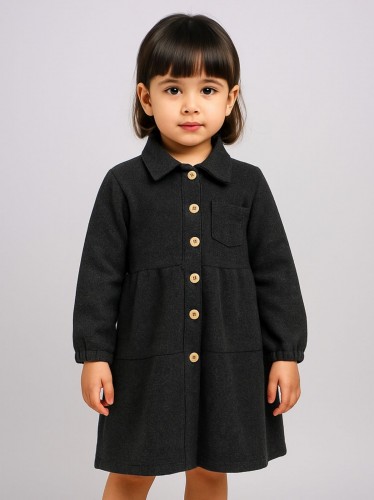 فستان بناتي لون أسود