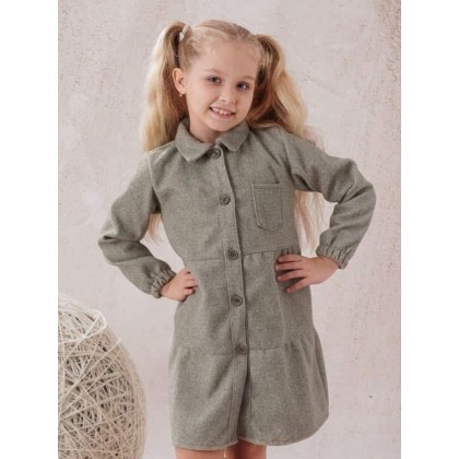 فستان بناتي لون أخضر