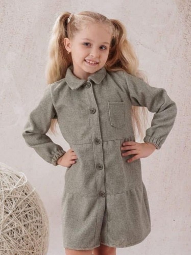 فستان بناتي لون أخضر