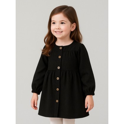 فستان بناتي لون أسود
