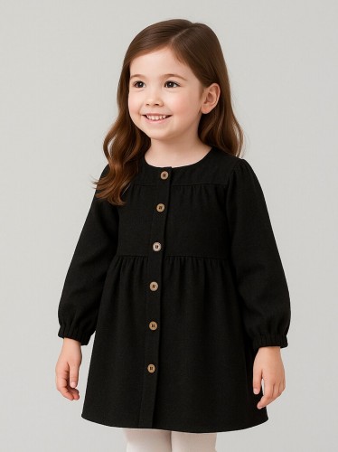 فستان بناتي لون أسود