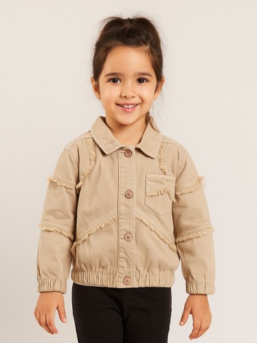 جاكيت بناتي لون بيج 