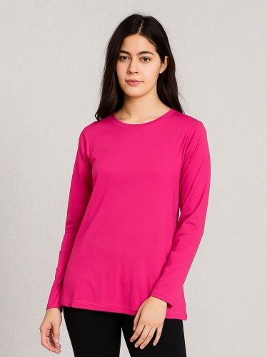 بلوزة ستاتية لون فوشي