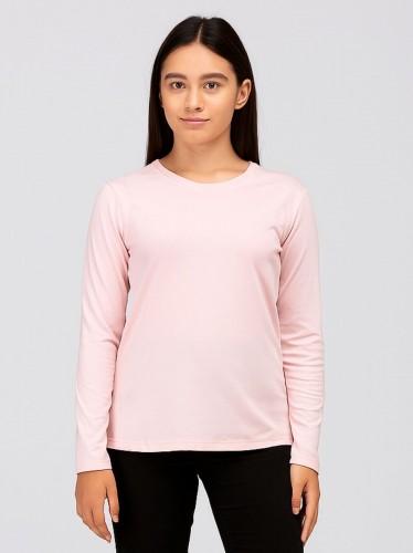 بلوزة ستاتية لون زهري فاتح