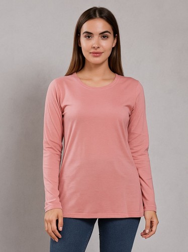 بلوزة ستاتية لون زهري فاتح