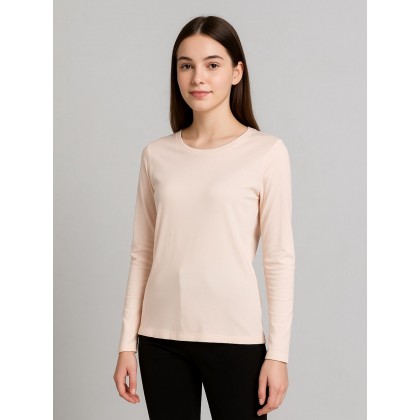 بلوزة ستاتية لون بيج