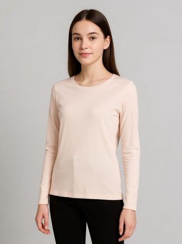 بلوزة ستاتية لون بيج