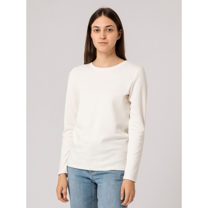 بلوزة ستاتية لون أبيض