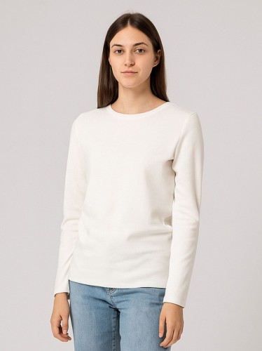 بلوزة ستاتية لون أبيض