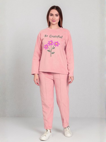 بيجامه ستاتي شتوي لون زهري