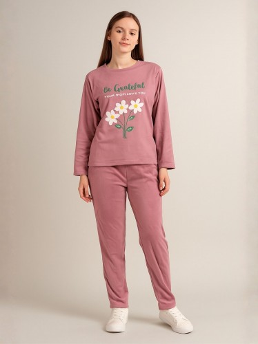 بيجامه ستاتي شتوي لون زهري