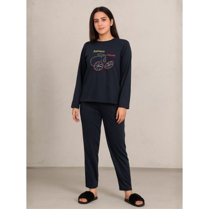 بيجامه ستاتي شتوي لون كحلي