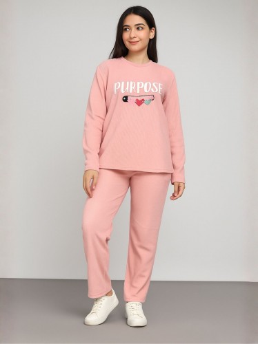 بيجامه ستاتي شتوي لون زهري