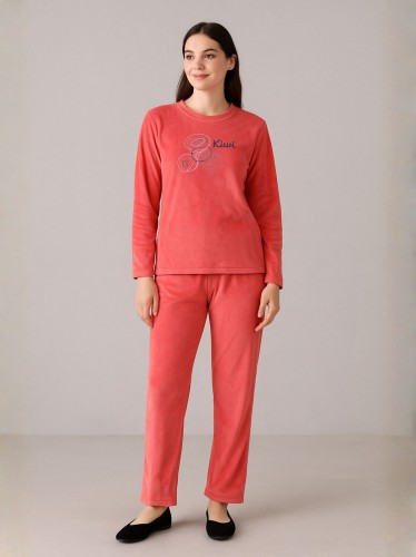 بيجامه ستاتي شتوي لون فوشي