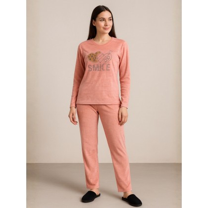 بيجامه ستاتي شتوي لون زهري