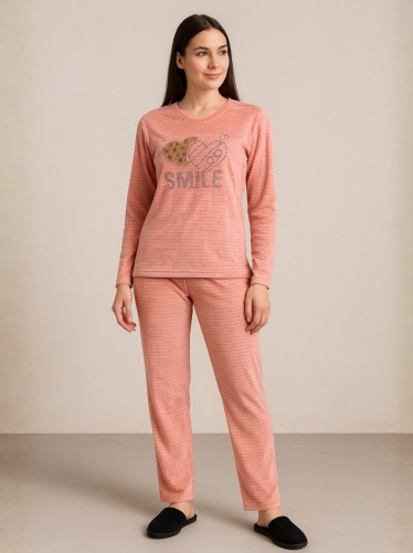 بيجامه ستاتي شتوي لون زهري