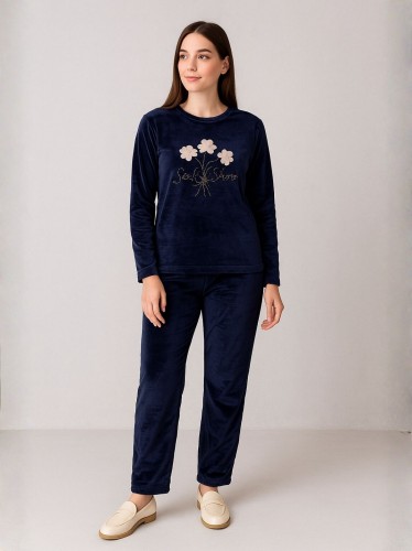 بيجامه ستاتي شتوي لون كحلي