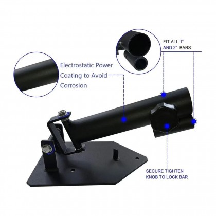 قاعدة تمرين بار (Landmine Base / T-Bar Row Platform) تُستخدم مع البار الحديدي للتمارين المركبة مثل تمارين الظهر والكتف