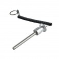 دبوس تثبيت معدني (Gym Machine Lock Pin) مصنوع من سبائك الألمنيوم، يُستخدم لتثبيت الأوزان أو المقابض في أجهزة الجيم