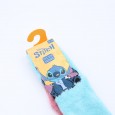 زوج جرابين بيتي شتوي ازرق غامق+زهري DISNEY- STITCH نمرة 30-34