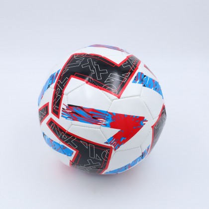 كرة قدم مقاس 5 لون أبيض