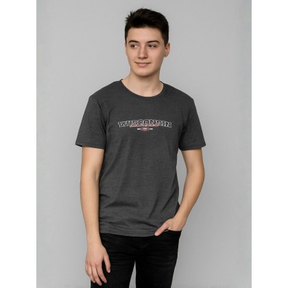 بلوزة رجالية نص كم لون رمادي