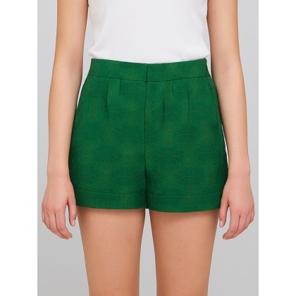 شورت ستاتي قصير لون أخضر