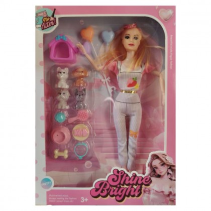 لعبة الفتاة شاين برايت والحيوانات