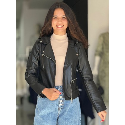 جاكيت ستاتي شتوي لون أسود