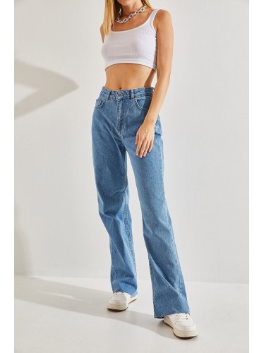 بنطلون جينز ستاتي رجل عريضة Bianco Lucci