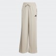 adidas Womens' Animal Print 3-Stripes Open Hem Pants - Beige
