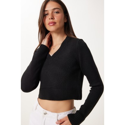 بلوزة ستاتي لون أسود