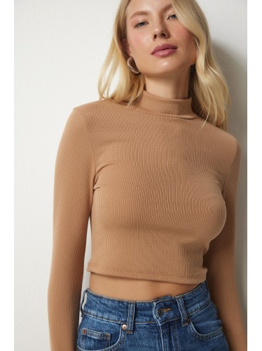 بلوز شتوي هاينيك باللون البيج الغامق