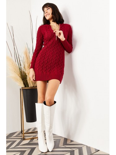 فستان صوف شتوية قصير One Size