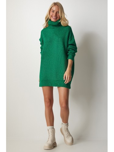 بلوزة شتوية صوف باللون الاخضر One Size